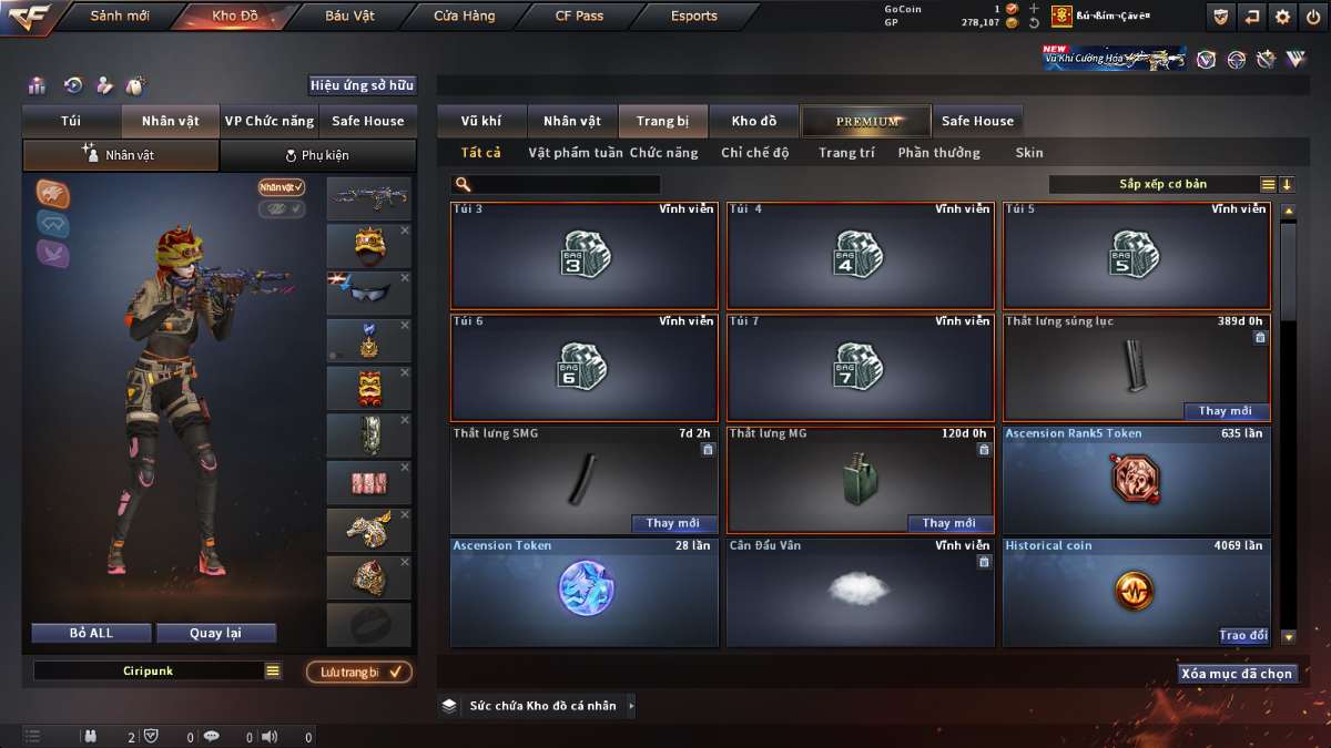 shop acc cf uy tin gia re
